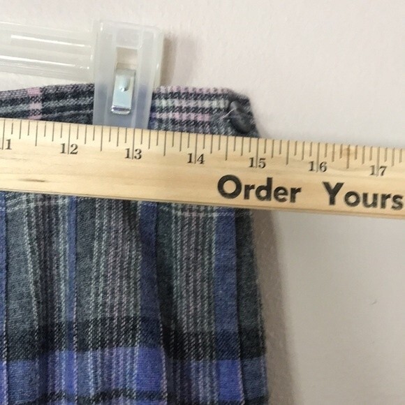 Vtg Pendleton ladies 100% wool pleated skirt size 14 modest sustainable - Picture 5 of 12